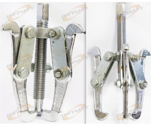 4" (100mm) GEAR PULLER W/ THREE - JAW LEGS HEAVY DUTY